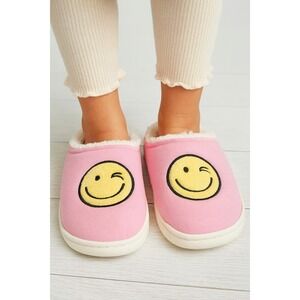 Art Class Percy Wink Smiley Face Clog Slippers Pink Size 13-1 New With Tags